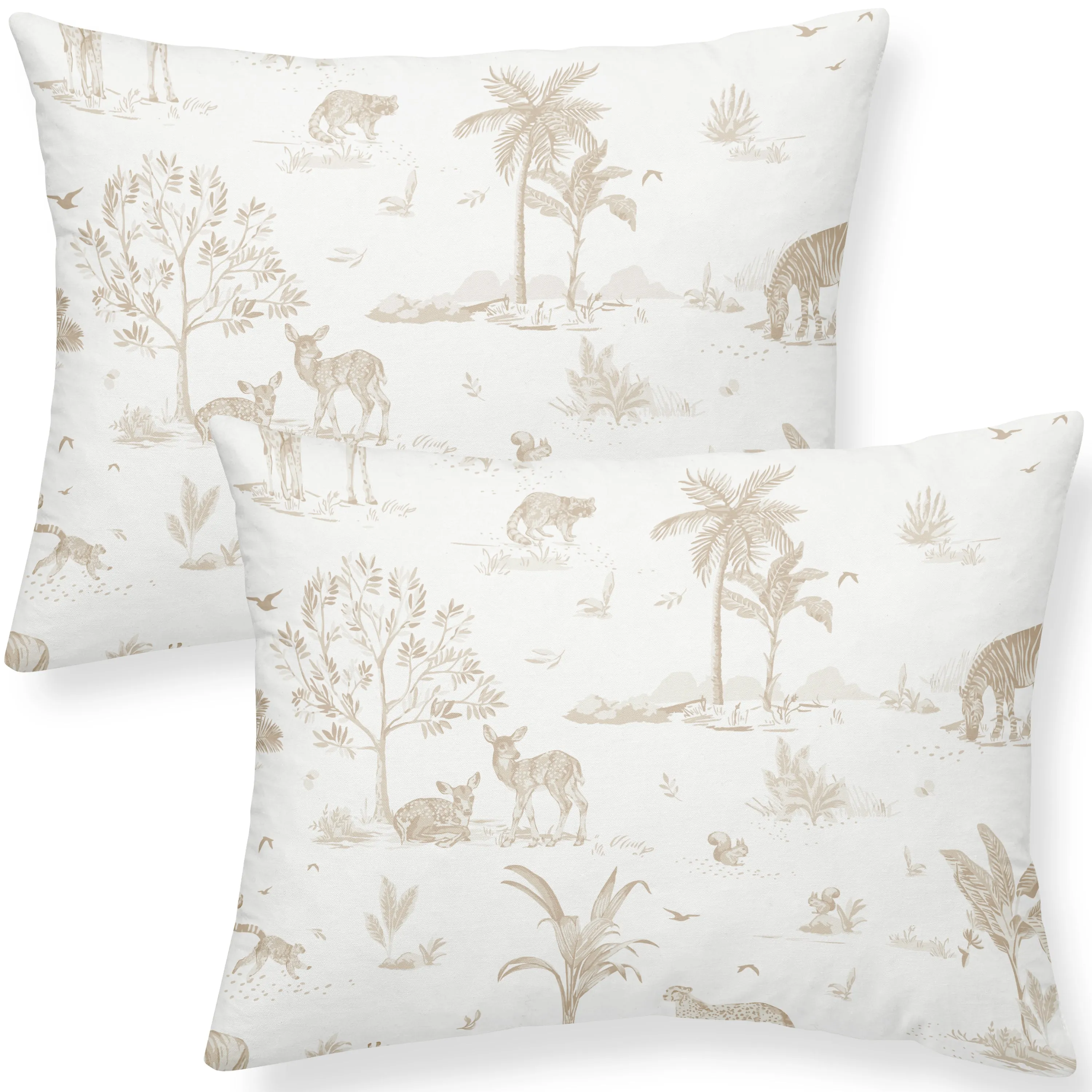 Organic Toddler Pillowcase - Safari