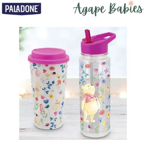 Paladone Winnie the Pooh Hydration Set - Water Bottle & Travel Mag Set