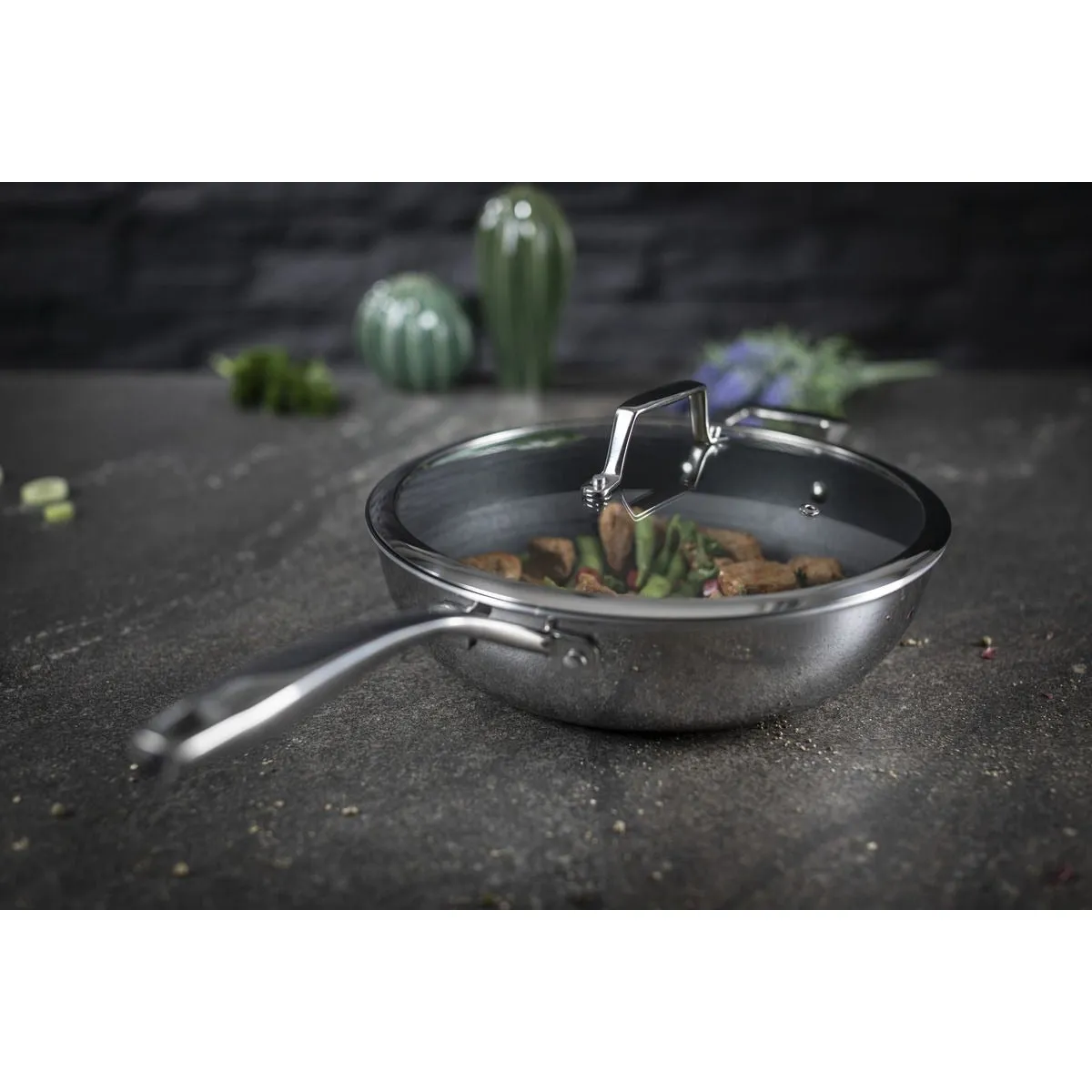 Peak Non-Stick Saute Pan w/ Helper Handle 3.2QT