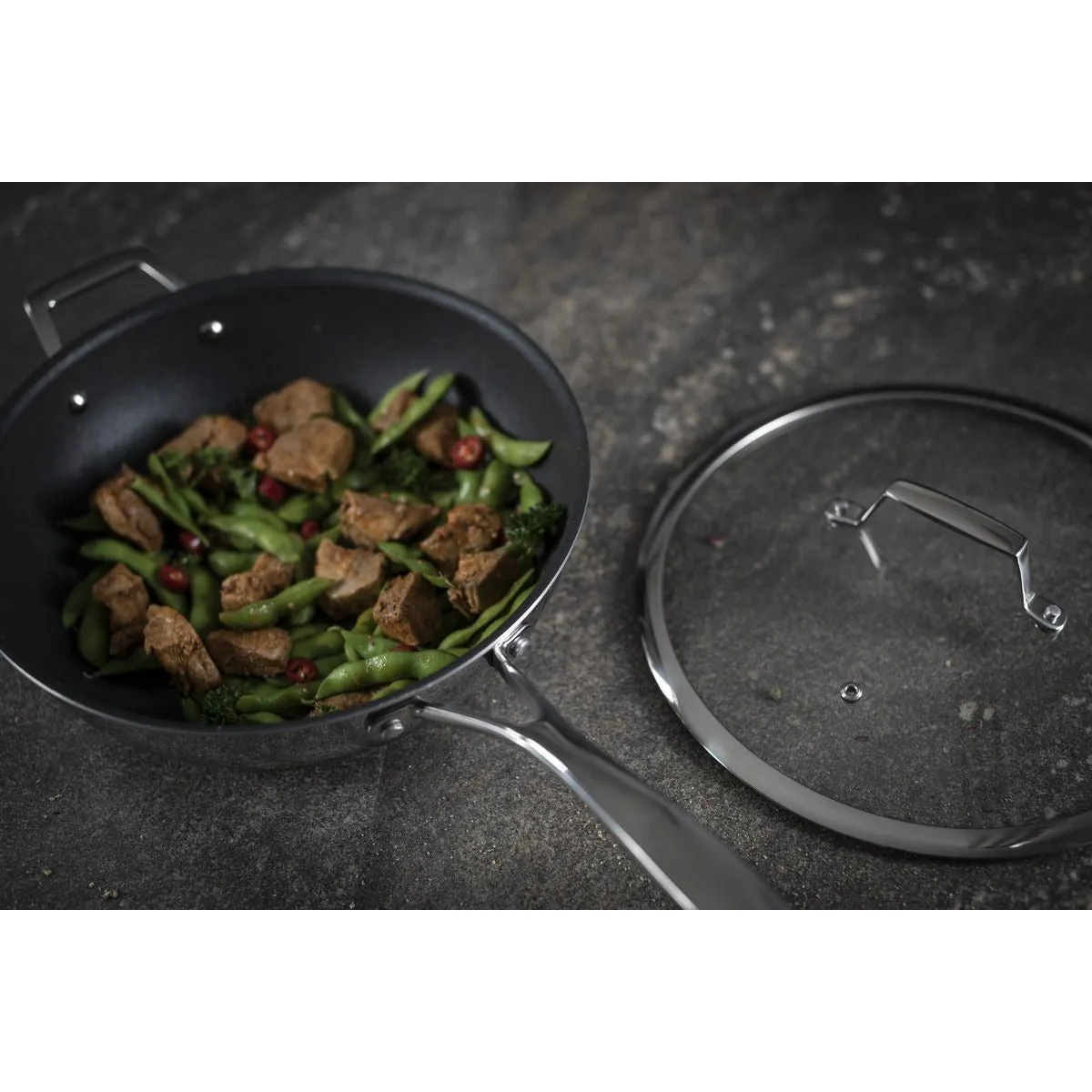 Peak Non-Stick Saute Pan w/ Helper Handle 3.2QT