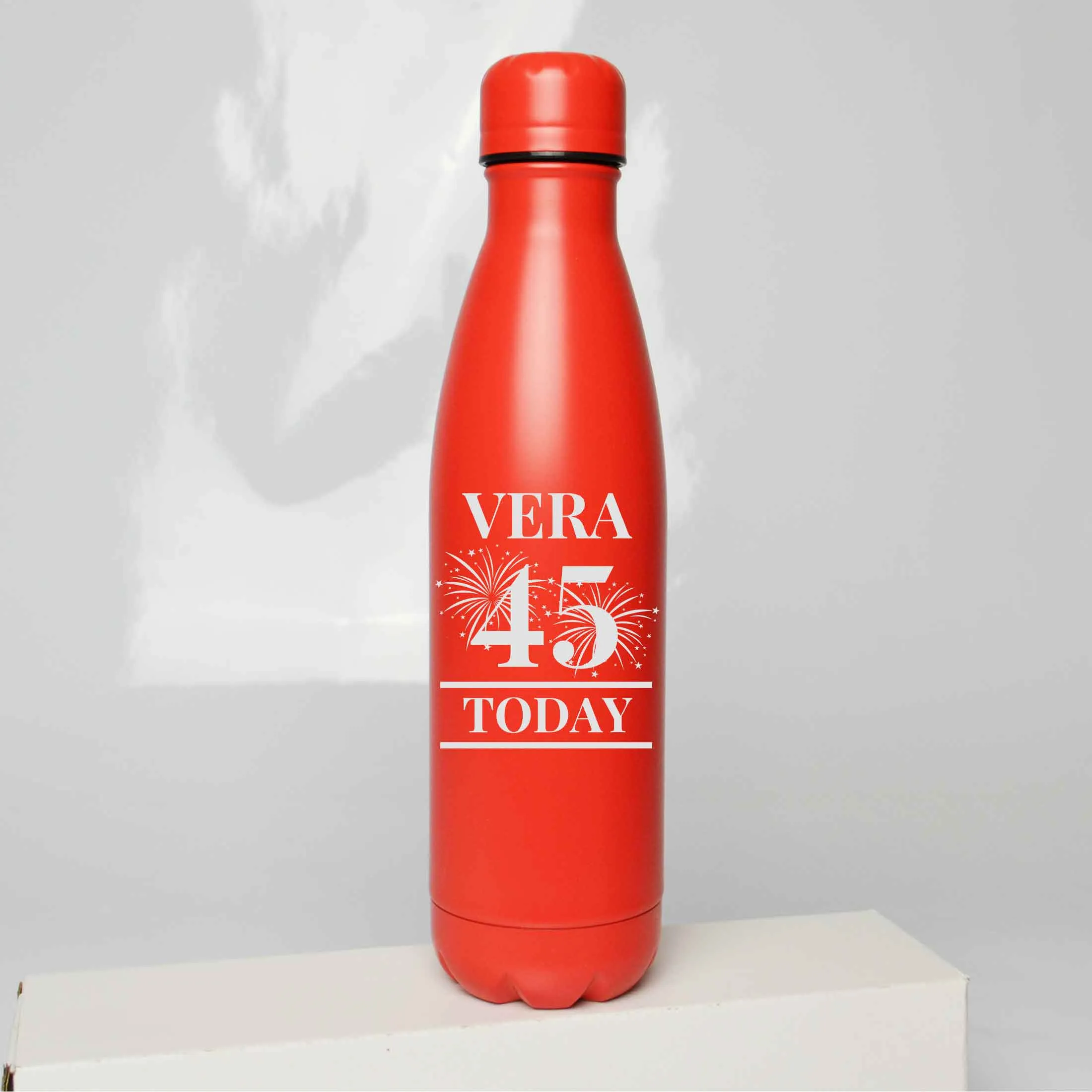 Personalised Birthday Fireworks  Engraved Thermos Bottle 500ml