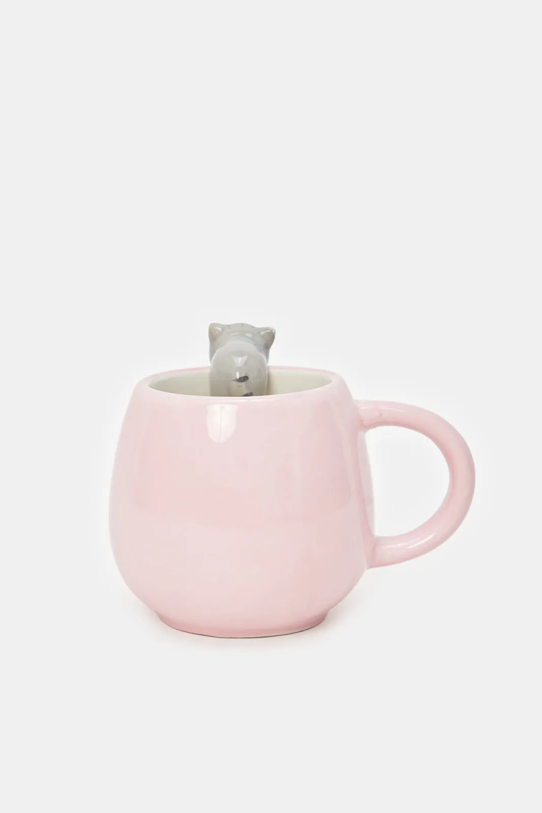 Pink Cat Embossed Mug (11oz)