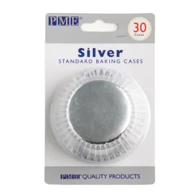 PME Cupcake Baking Cases Silver (Pack of 30)