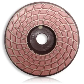 Polishing Pads with Plastic backer 100mm x 16mm 100# Dry & Wet