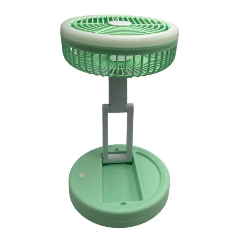 Portable Storage Table Lamp With A Circulating Fan F50-8-1339 Green