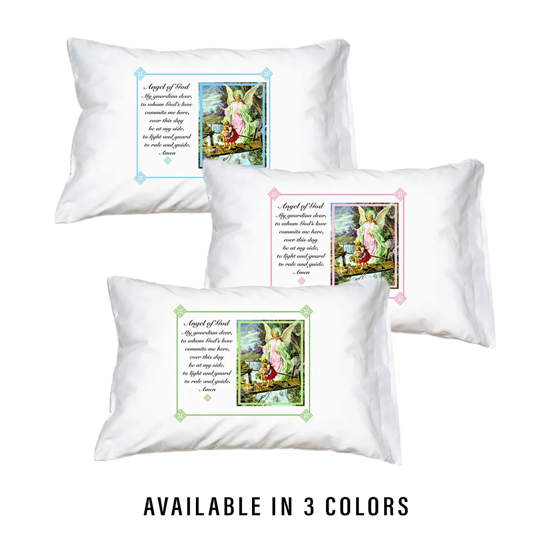 Prayer Pillowcase - Traditional Guardian Angel