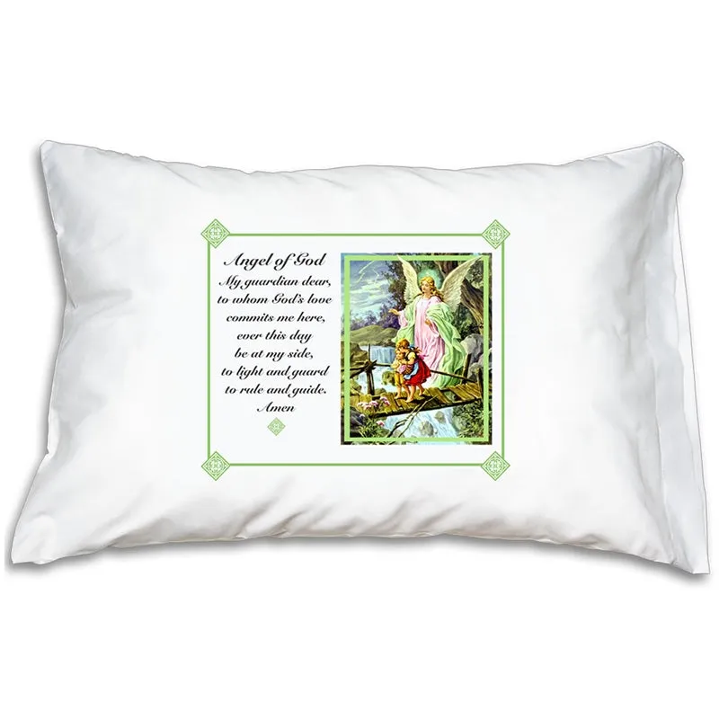 Prayer Pillowcase - Traditional Guardian Angel