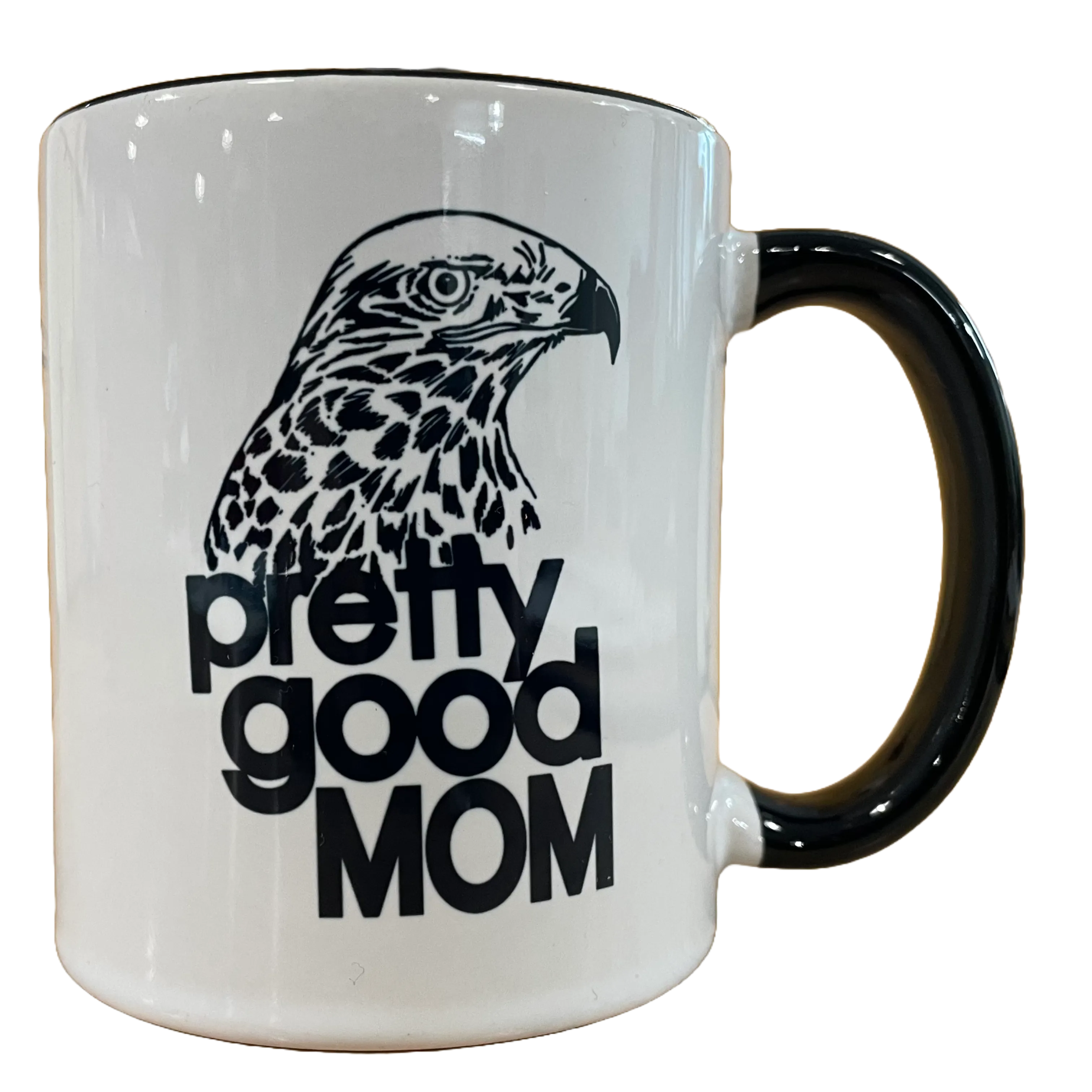 Pretty Good Mom Mug - Black   White