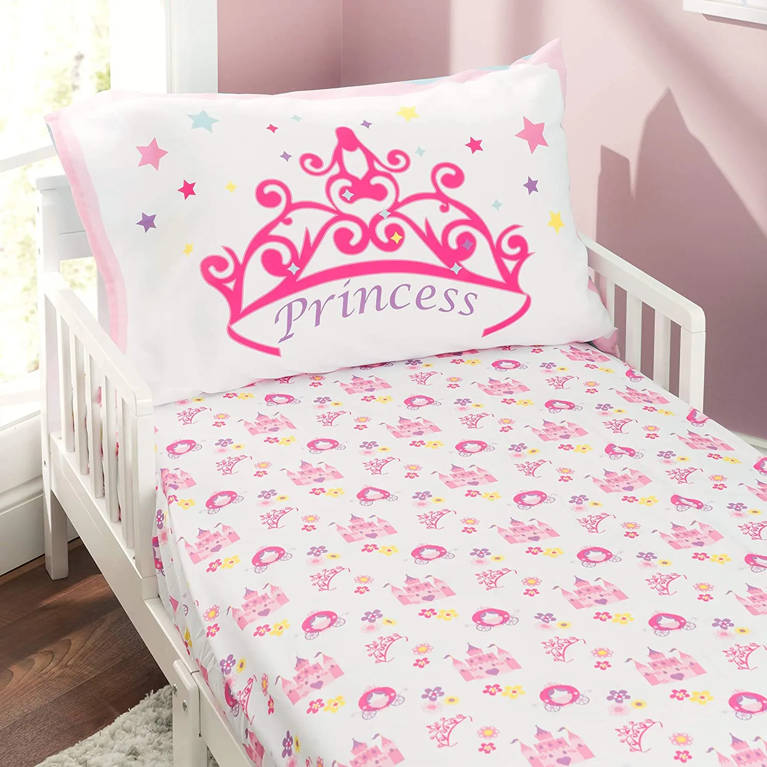 Princess Storyland 3-Piece Toddler Sheet Set