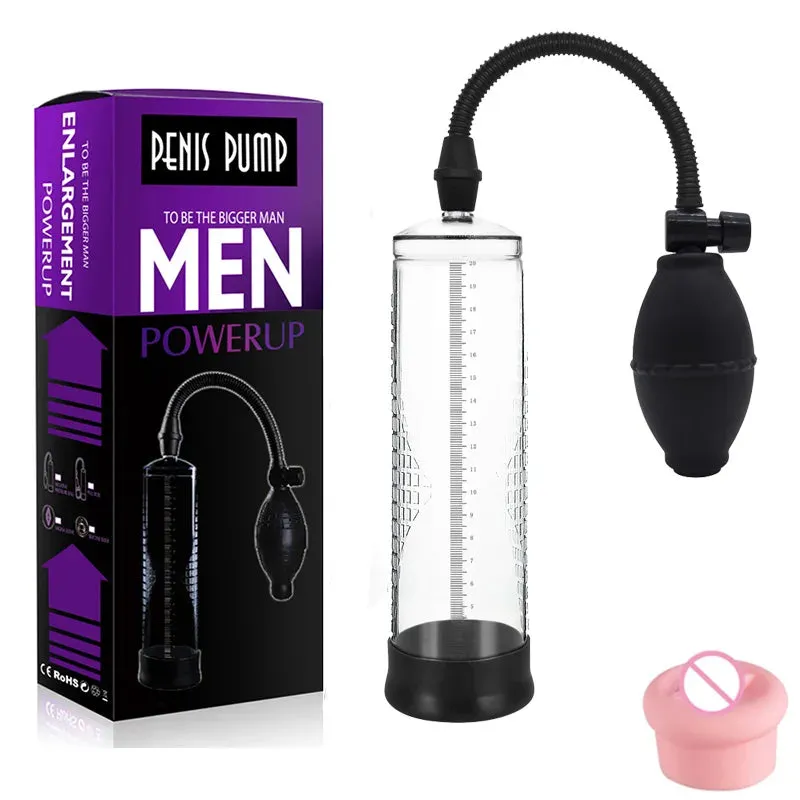 Prolonged Stronger Vacuum Penis Pump: Men's Enlargement & Enhancement Device