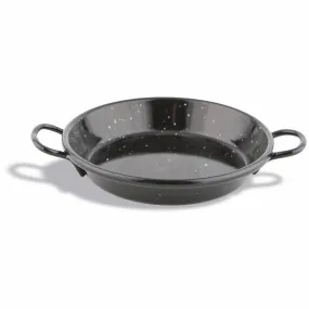 Pujadas Enamelled Steel Paella Pan - Black, 10cm