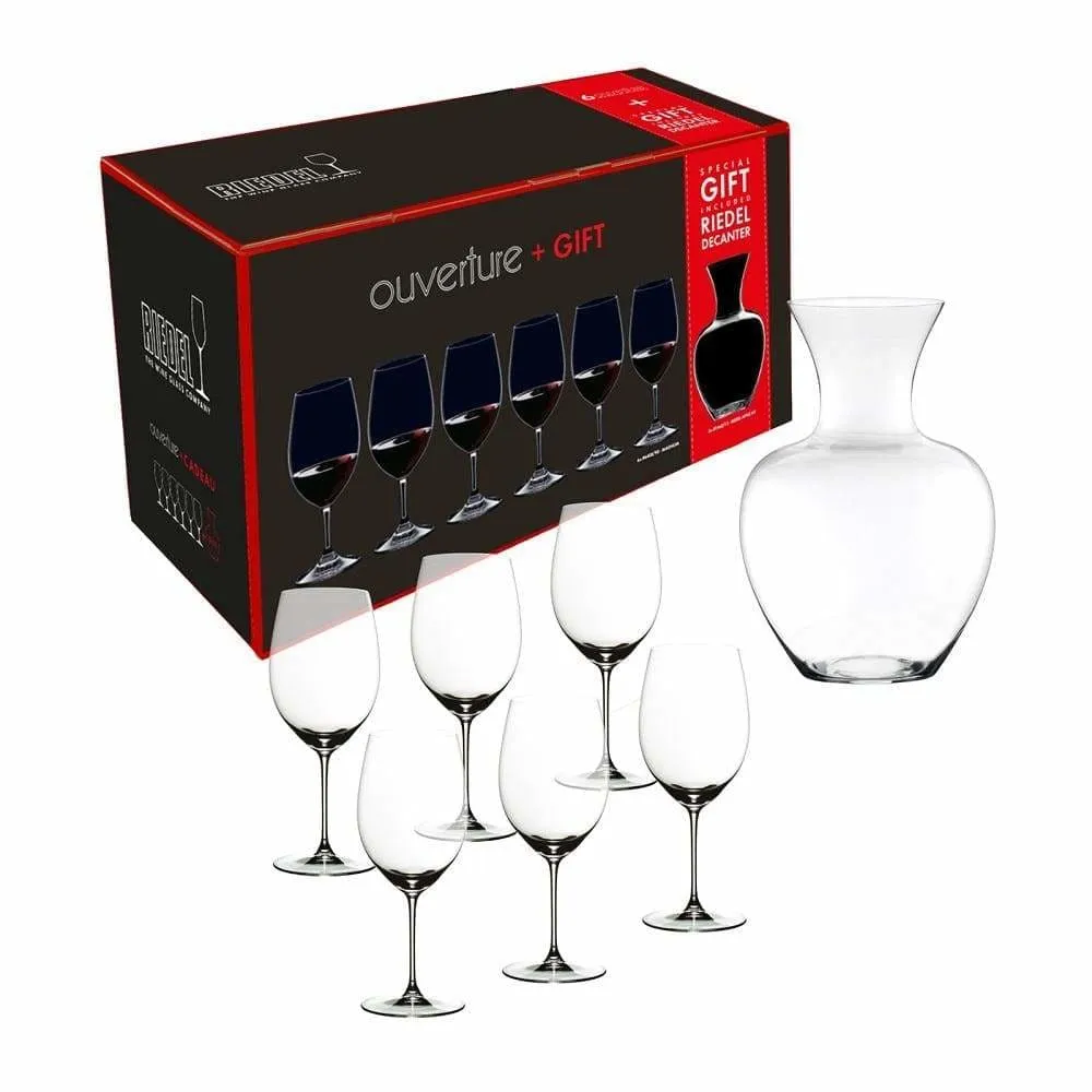 Riedel Ouverture Magnum & Decanter (6 Glasses   1 Decanter)