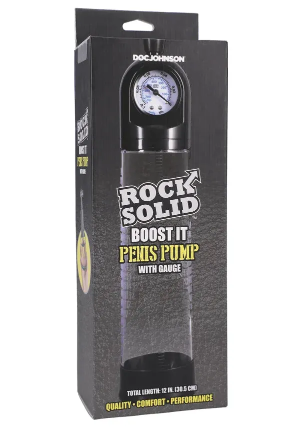 Rock Solid - Boost It Penis Pump with Gauge