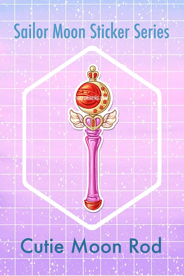 Sailor Moon - Cutie Moon Rod Sticker