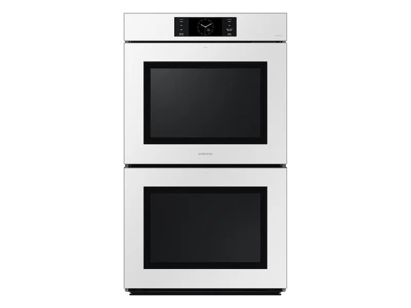 Samsung NV51CB700D12AA Bespoke 30" White Glass Double Wall Oven with AI Pro Cooking™ Camera