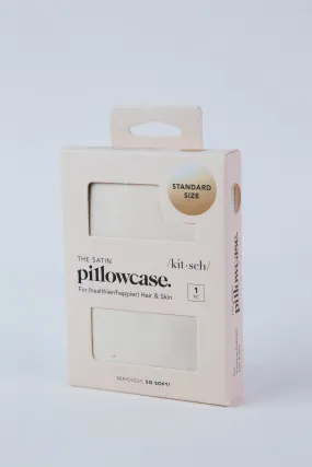 Satin Standard Pillowcase, Champagne | Kitsch