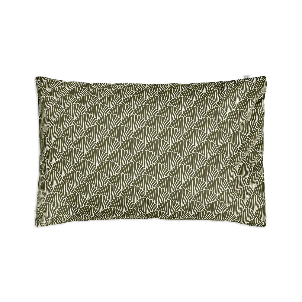 SEASHELLS | Olive green | Pillowcase | 40x80cm / 15.7x31.5"