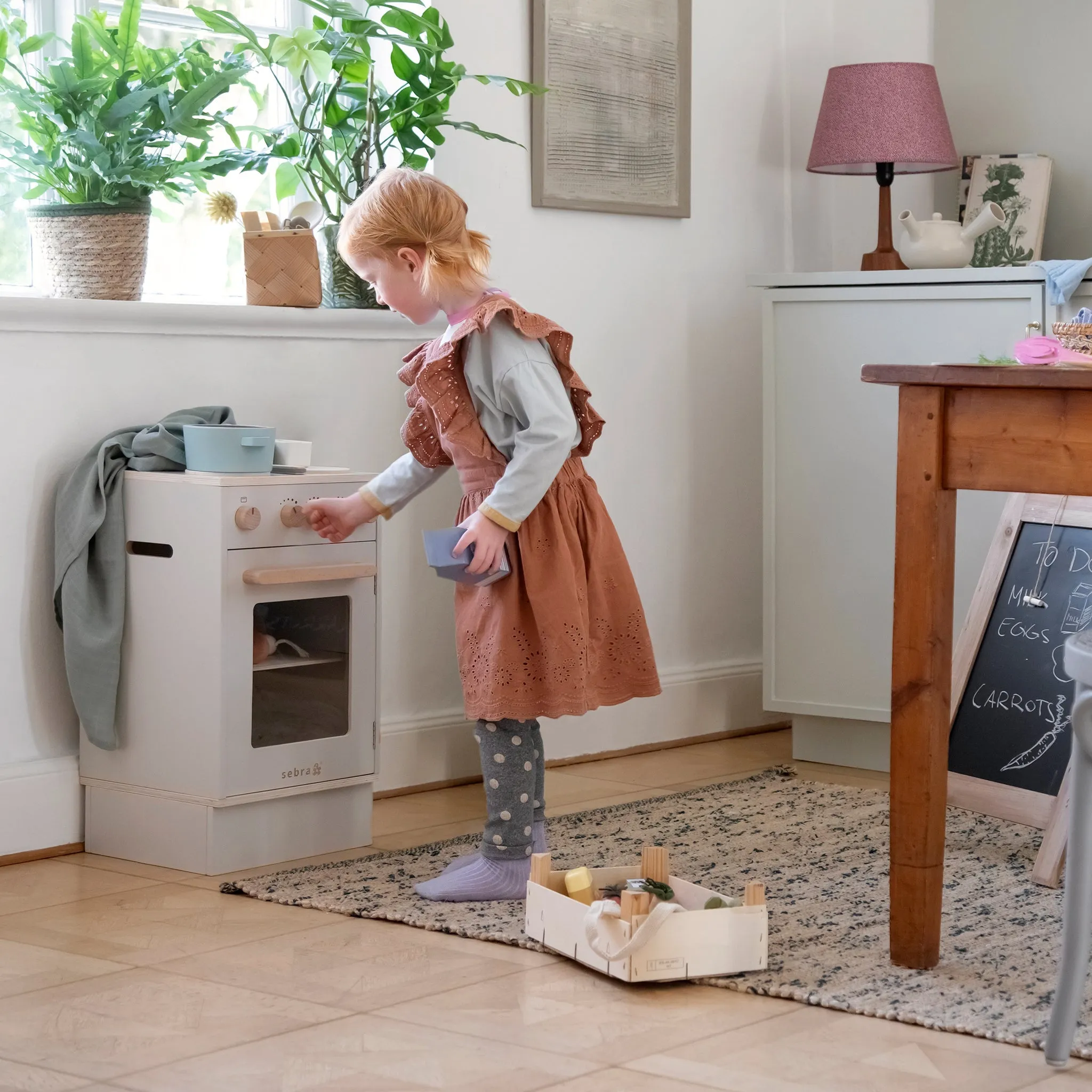 Sebra, Wooden Play Kitchen Stove