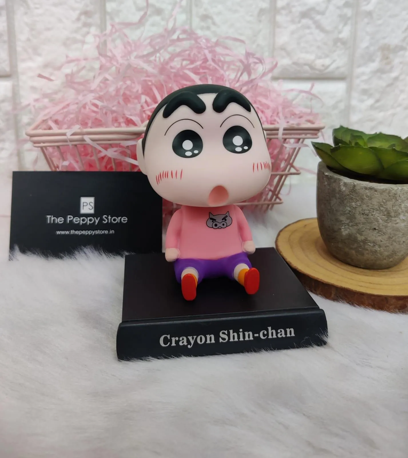 Shinchan Bobblehead With Phonestand (Select From Drop Down)