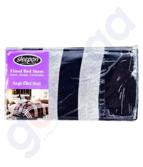 SLEEPON FITTED BED SHEET ASSORTED COLOR 90*190CM