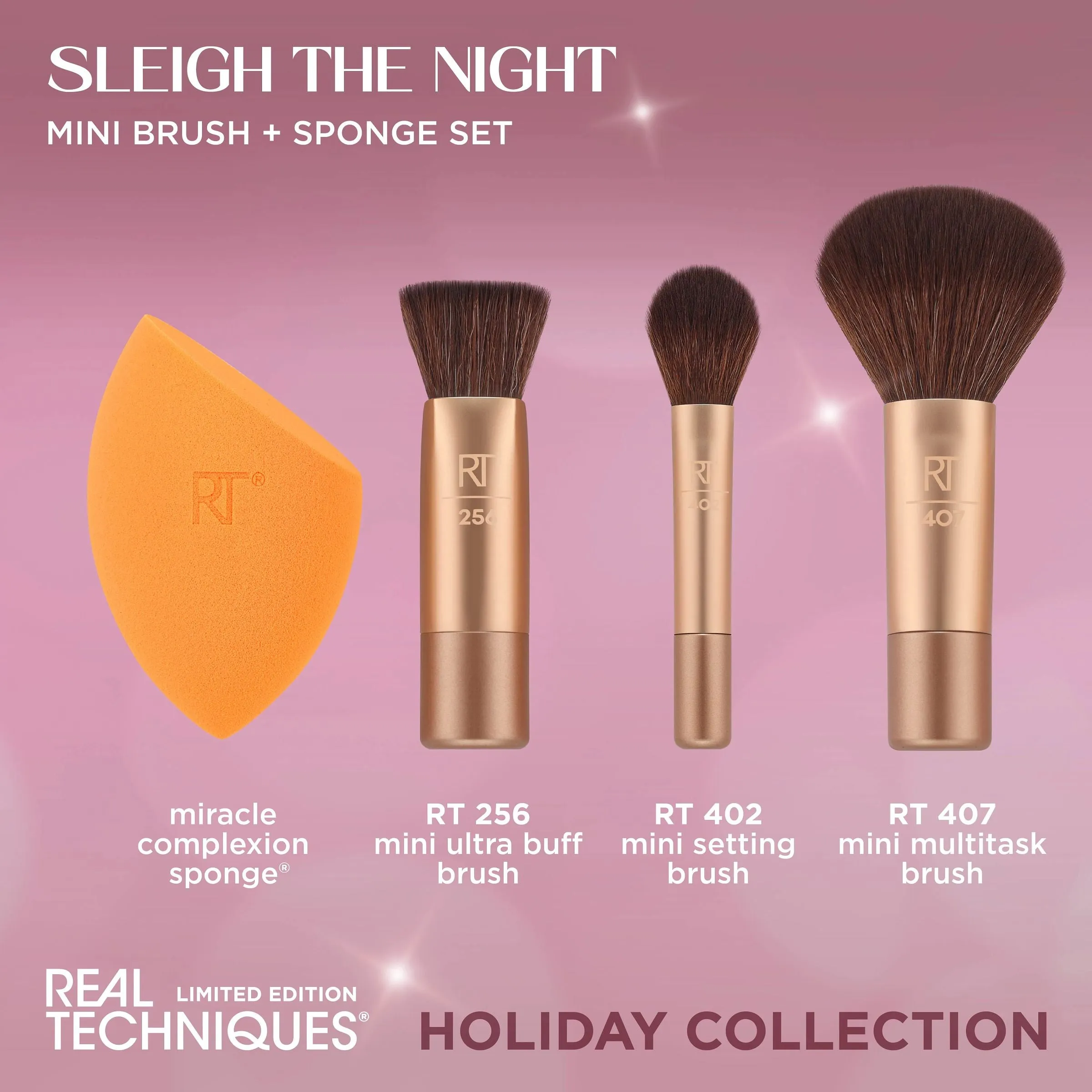 Sleigh The Night Mini Brush   Sponge Set