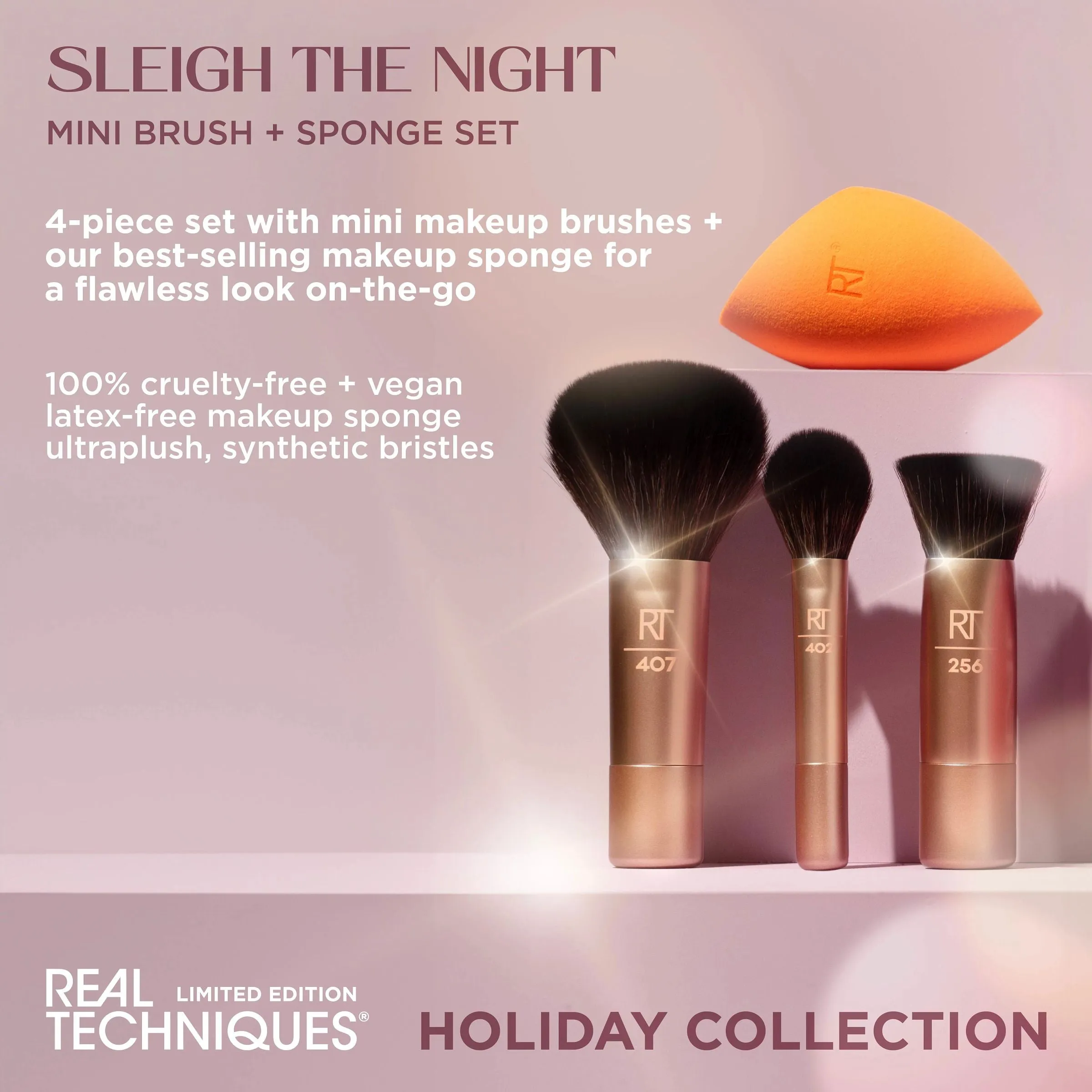 Sleigh The Night Mini Brush   Sponge Set