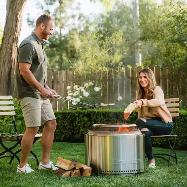 Solo Stove Stainless Steel Yukon Ultimate Bundle 2.0 - Portable &amp; "Smokeless"