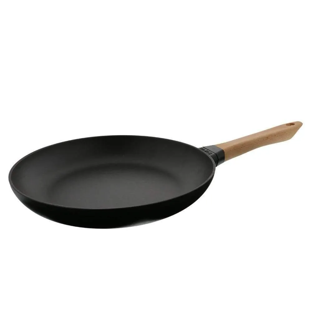 Staub Cast Iron Beechwood Handle Fry Pan