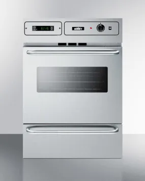 Summit TTM7882BKW 24" Wide Gas Wall Oven