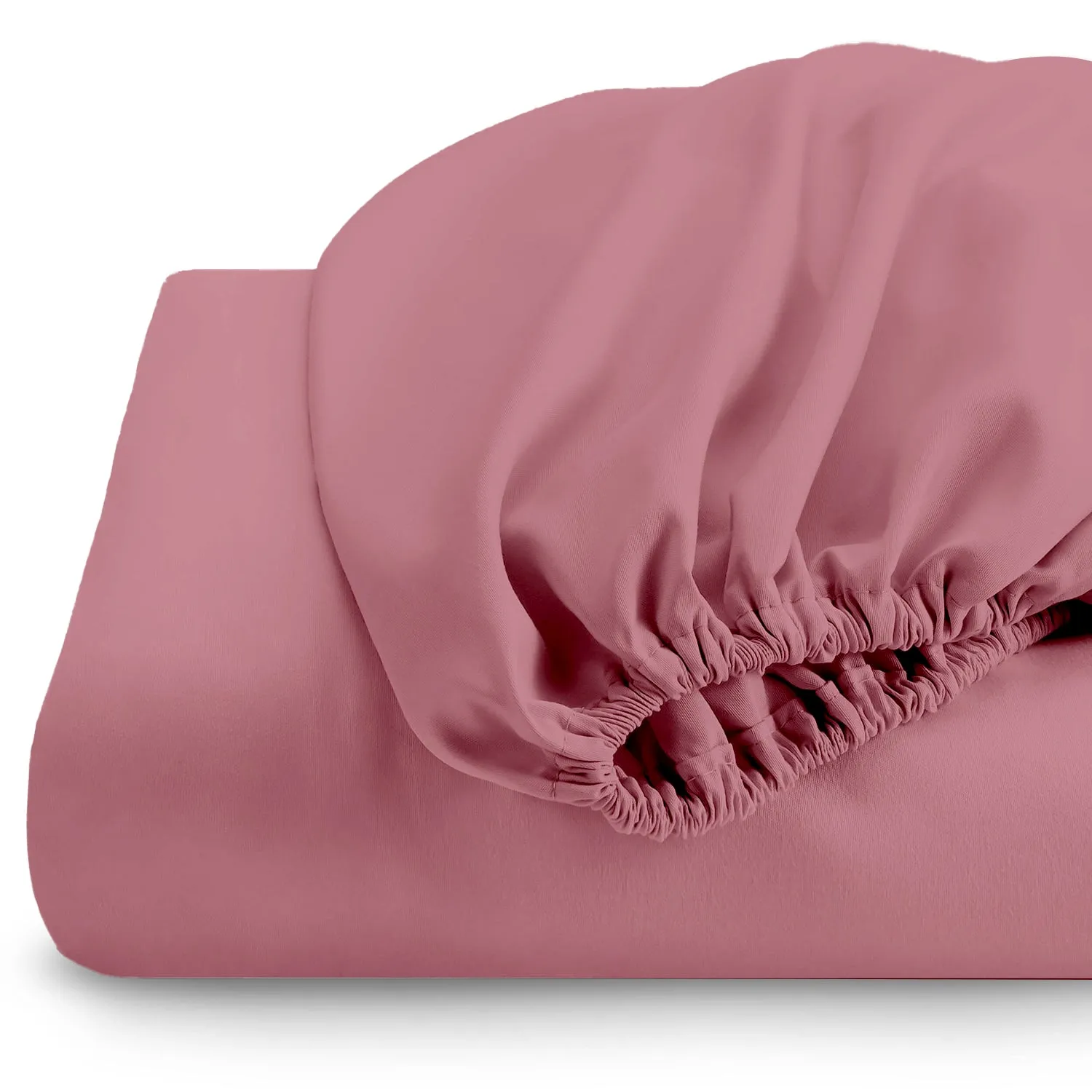 Super Soft Fitted sheet 90x200 20 CM - Mauve