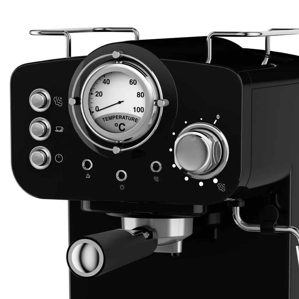 Swan Pump Espresso Coffee Machine  - Black