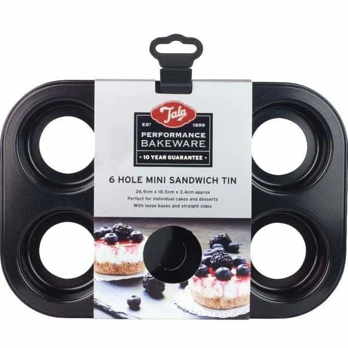 Tala Performance Non-Stick 6 Cup Mini Sandwich Cake Tray