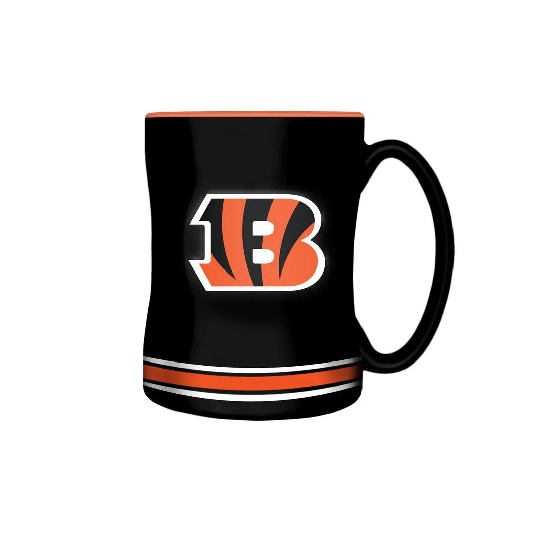 The Sports Vault NFL Cincinnati Bengals 14oz Sculpted Mug