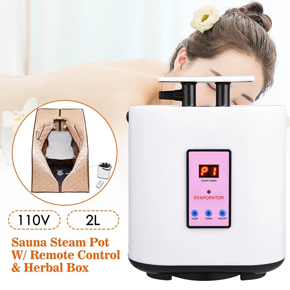 TheLAShop 2L Heat Steam Pot with Remote Control for Portable Sauna Tents