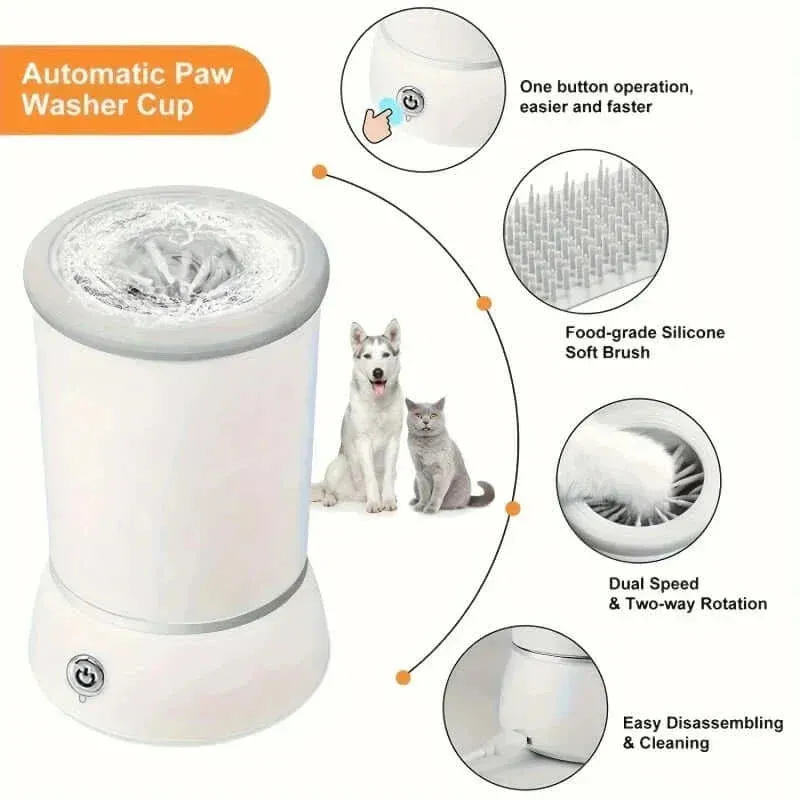 Ultimate Rechargeable Paw Cleaner: Effortless, Mess-Free Grooming for All Dogs!