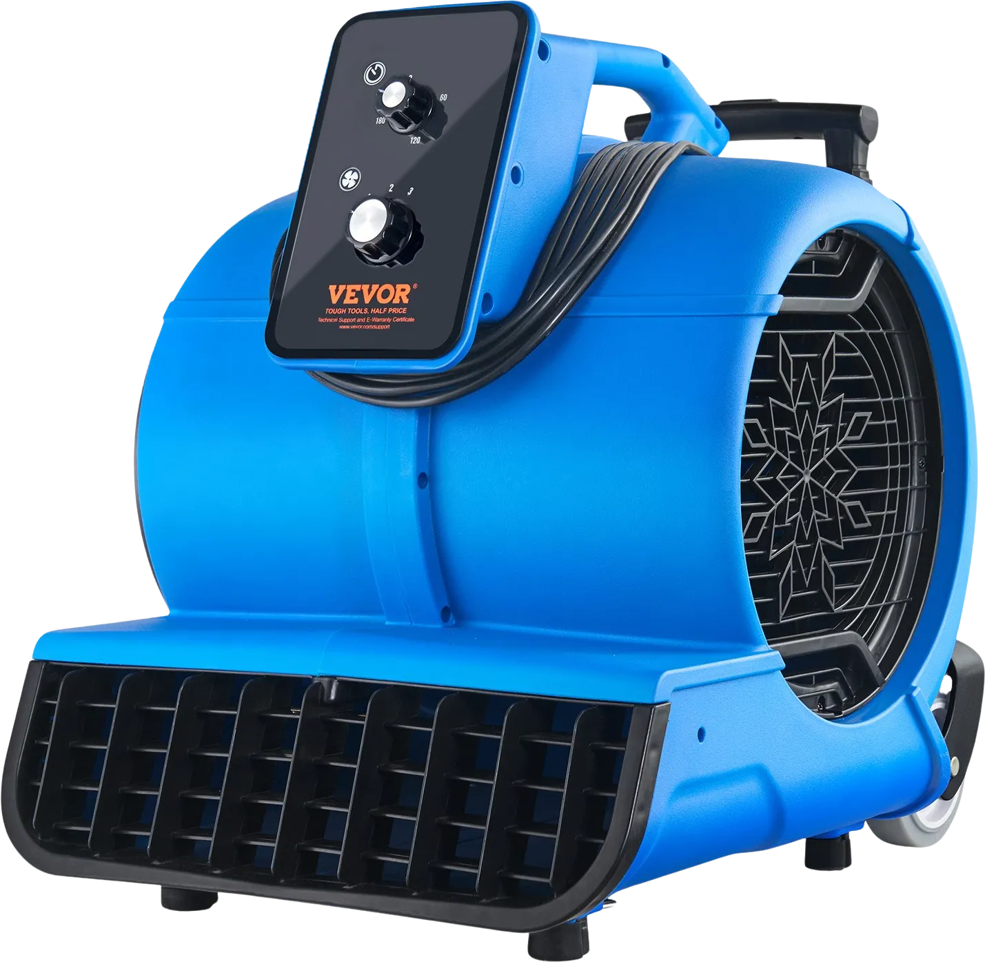 Vevor Floor Blower 1560 RPM 4000 CFM Air Mover with 3-Speeds and 3 Blowing Angles New