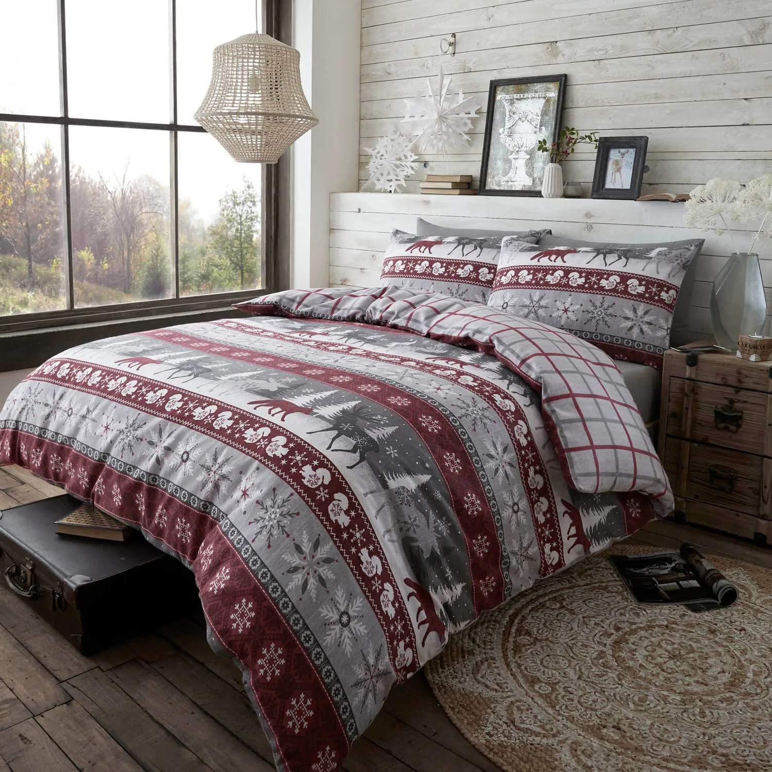 Warm Alaska Brushed Cotton Bedding