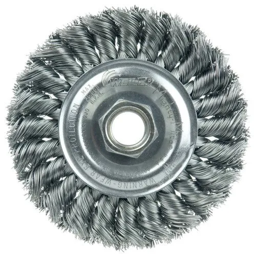 Weiler Twist Knot Wire Wheel - 4" Steel 13120