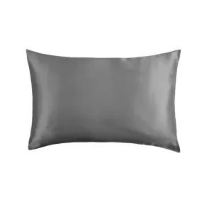 Whispersoft Indulgence Satin Pillowcase Pair - Charcoal