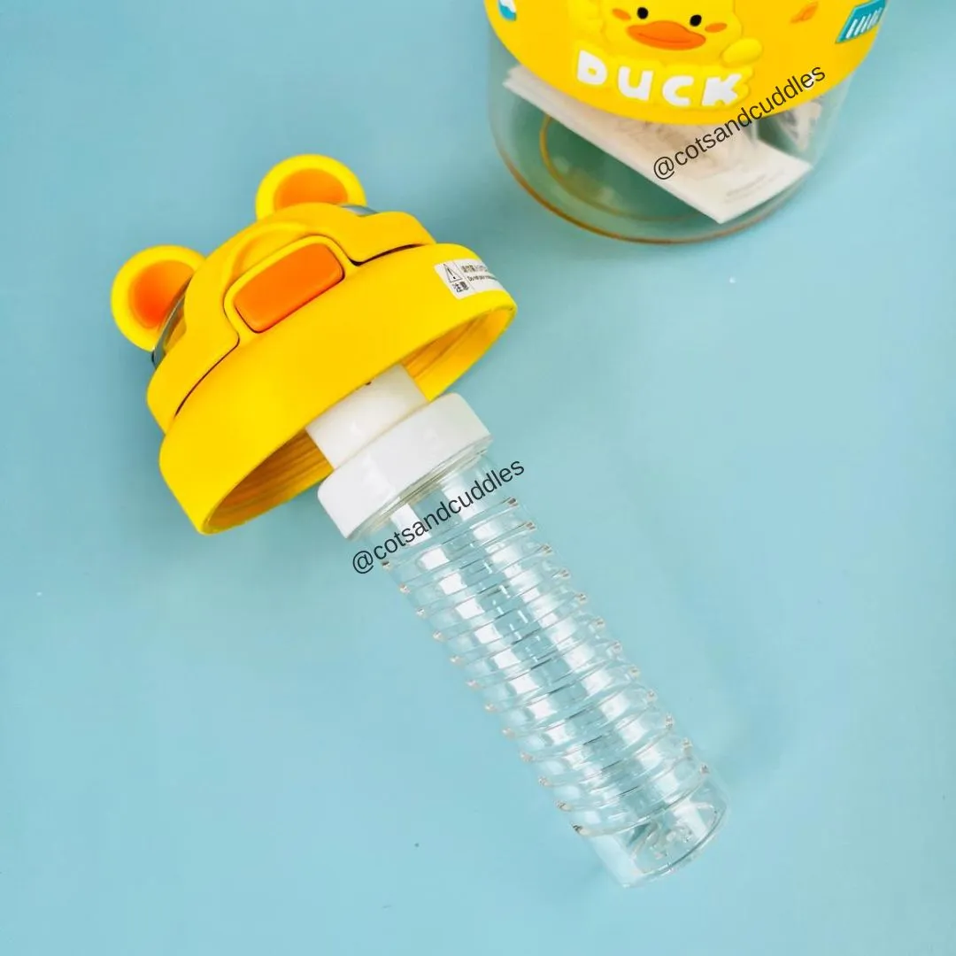 Wild Hydration: Animal-Themed 1100ml Water Bottle with Infuser for Kids